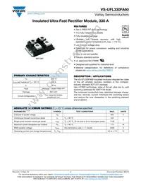 VS-UFL330FA60 Datasheet Cover