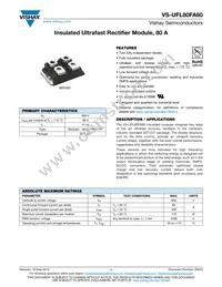 VS-UFL80FA60 Datasheet Cover