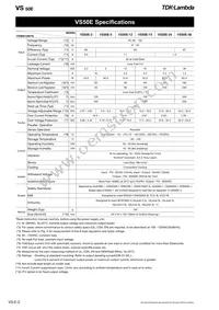 VS150E5 Datasheet Page 2