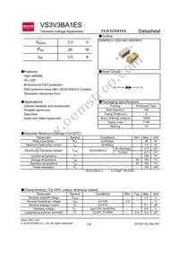 VS3V3BA1EST15R Datasheet Cover