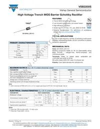 VSB2200S-M3/73 Datasheet Cover