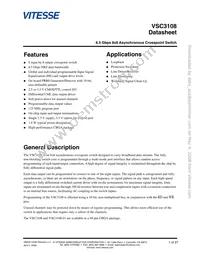 VSC3108SX-01 Datasheet Cover