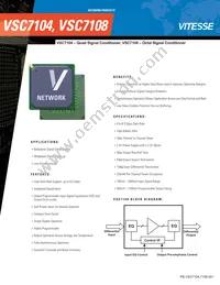 VSC7108VP-01 Datasheet Cover
