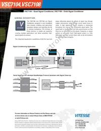 VSC7108VP-01 Datasheet Page 2