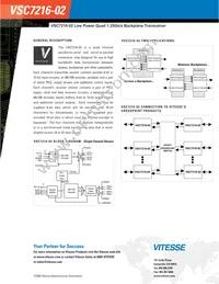 VSC7216UC-06 Datasheet Page 2