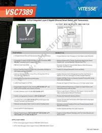 VSC7389XHO Datasheet Cover