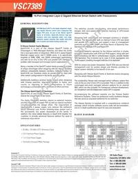 VSC7389XHO Datasheet Page 2