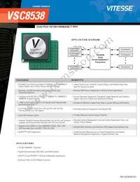VSC8538XHJ Datasheet Cover