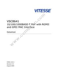 VSC8641XKO-03 Datasheet Cover