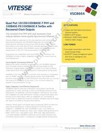 VSC8664EV Datasheet Cover