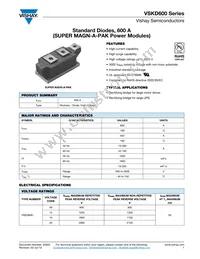 VSKD600-20 Datasheet Cover