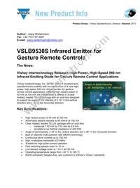 VSLB9530S Datasheet Cover