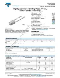 VSLY3943 Datasheet Cover