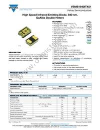 VSMB1940ITX01 Datasheet Cover