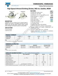 VSMB2948RG Datasheet Cover