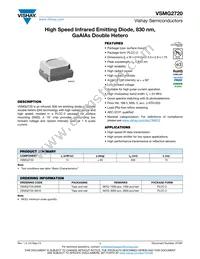 VSMG2720-GS08 Datasheet Cover