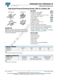 VSMG285011RG Datasheet Cover