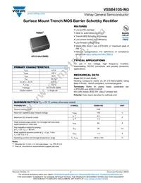 VSSB410S-M3/5BT Datasheet Cover