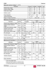 VT6Z1T2R Datasheet Page 2