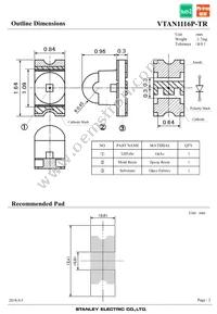 VTAN1116P-TR Datasheet Page 2