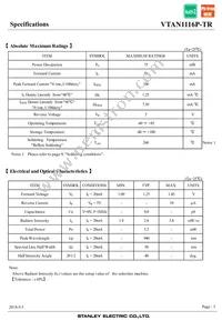 VTAN1116P-TR Datasheet Page 3