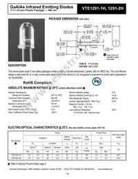 VTE1291-1H Datasheet Cover