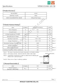 VTEW1151ASE-30Y-TR Datasheet Page 3