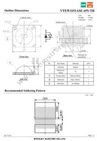 VTEW1151ASE-45Y-TR Datasheet Page 2