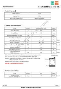 VTEW1151ASE-45Y-TR Datasheet Page 3