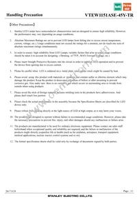 VTEW1151ASE-45Y-TR Datasheet Page 12