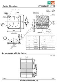 VTEW1151ASE-57Y-TR Datasheet Page 2