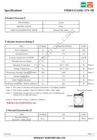 VTEW1151ASE-57Y-TR Datasheet Page 3
