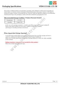 VTEW1151ASE-57Y-TR Datasheet Page 14