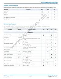 VTM48ET020M080A00 Datasheet Page 2
