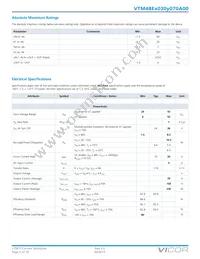 VTM48ET030M070A00 Datasheet Page 2