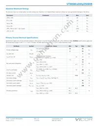 VTM48ET040M050B0R Datasheet Page 2