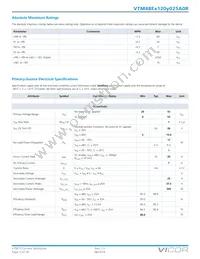 VTM48ET120M025A0R Datasheet Page 2