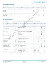 VTM48ET120T025B00 Datasheet Page 2
