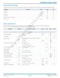 VTM48ET240M012A00 Datasheet Page 2