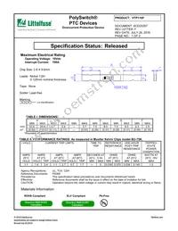 VTP110F Datasheet Cover