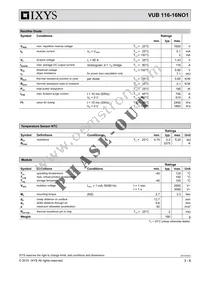 VUB116-16NO1 Datasheet Page 3