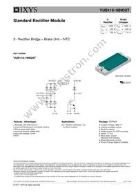 VUB116-16NOXT Datasheet Cover