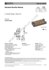 VUB120-16NOXT Datasheet Cover