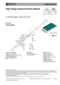 VUB135-22NO1 Datasheet Cover