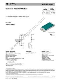 VUB145-16NOXT Datasheet Cover