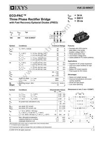 VUE22-06NO7 Datasheet Cover