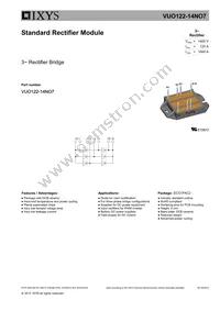 VUO122-14NO7 Datasheet Cover