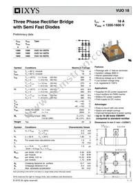 VUO18-16DT8 Datasheet Cover