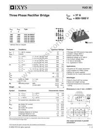 VUO30-18NO3 Datasheet Cover