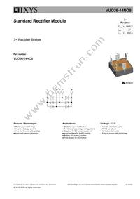 VUO36-14NO8 Datasheet Cover